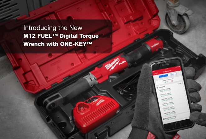 The first motorized, battery powered digital torque wrench, from Milwaukee Tool