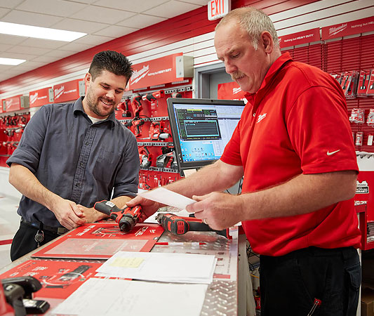 Milwaukee Tool service center representatives are eager to help customers