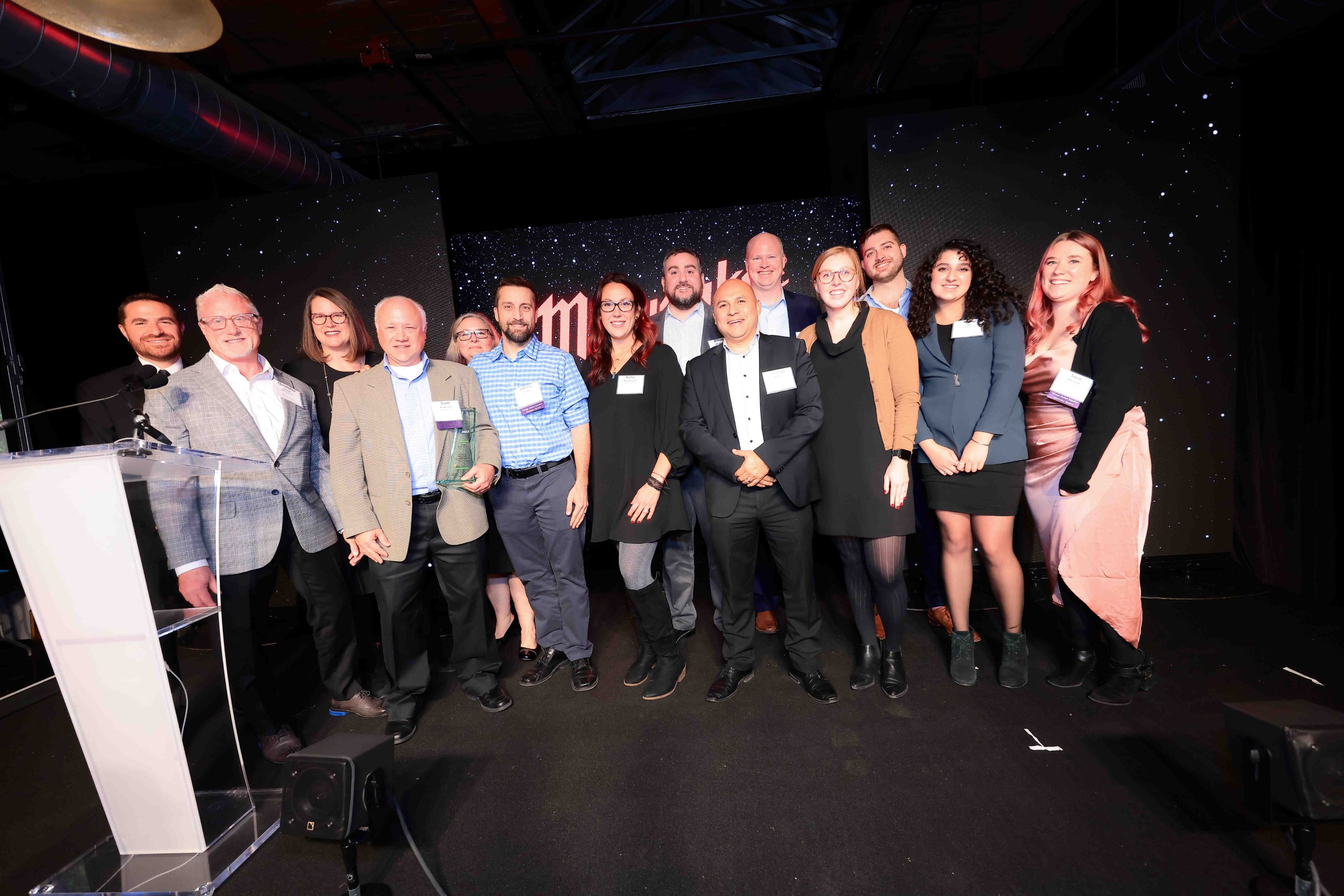 Members of One-Key and Chicago engineering team at Chicago Innovation Awards