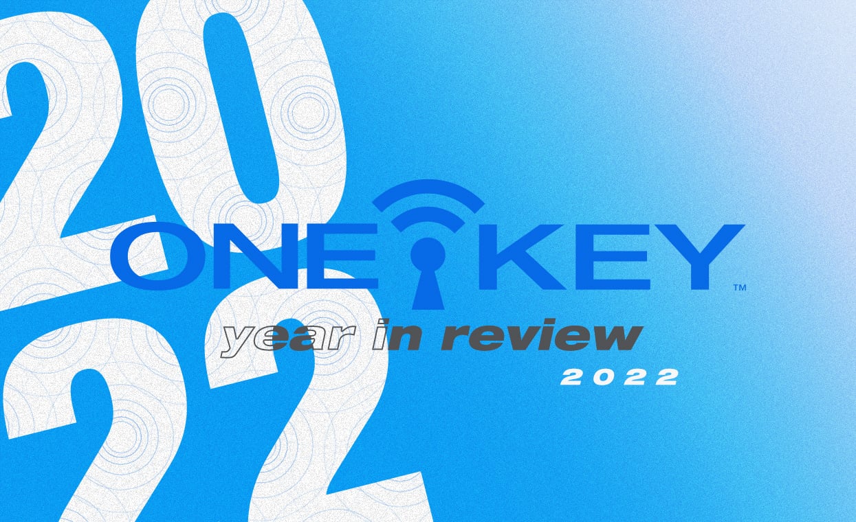 Cover photo for 2022 year in review for One-Key platform