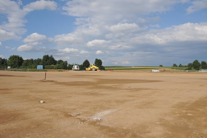 barren construction site