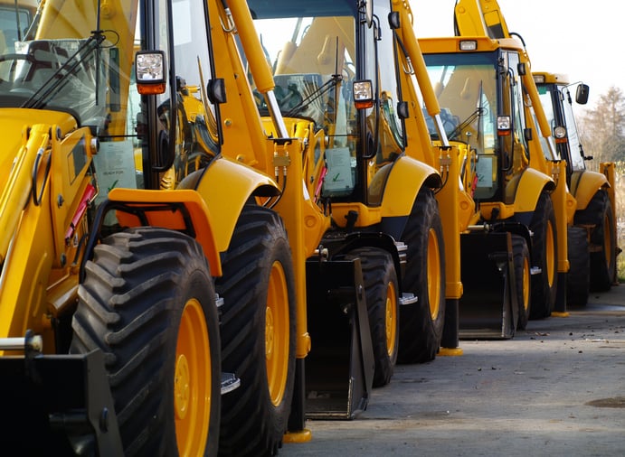 diggers in a row industrial