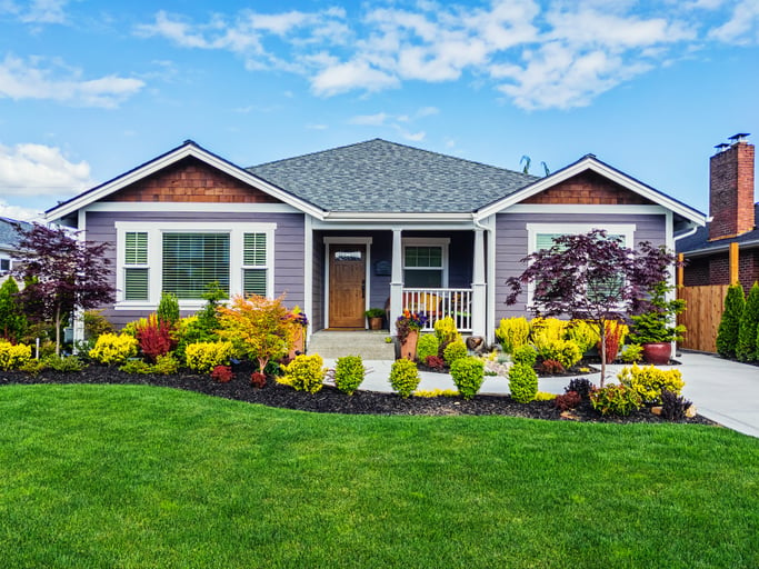 modern suburban single family home