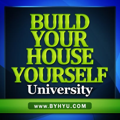 logo of build your house yourself university podcast