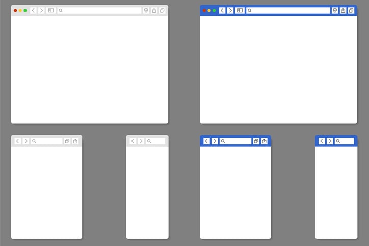 webpage is loaded on multiple browser types and devices
