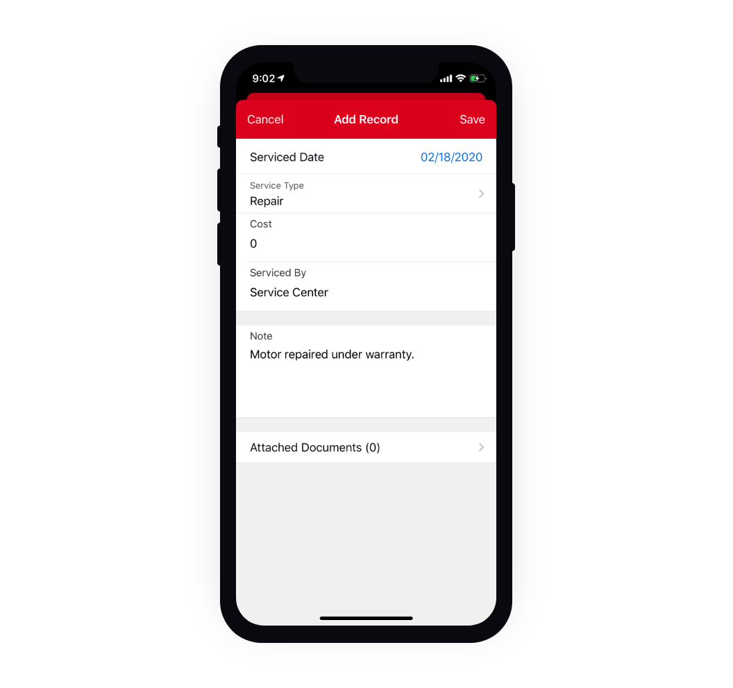 Milwaukee One-Key, a construction inventory management app, lets you keep track of your tool maintenance with service records