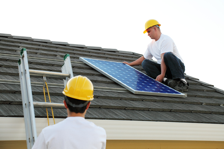 Solar panel installers utilizing alternative, renewable energy source